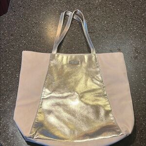 Gold and Cream Tote Bag